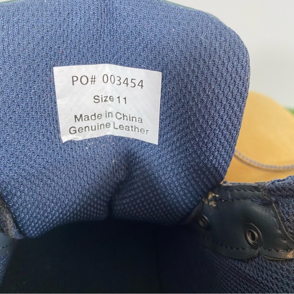 Territory Boulder Mens Chukka Hiking Boots Wheat and Navy Blue Ankle Boots SZ 11 main image 14
